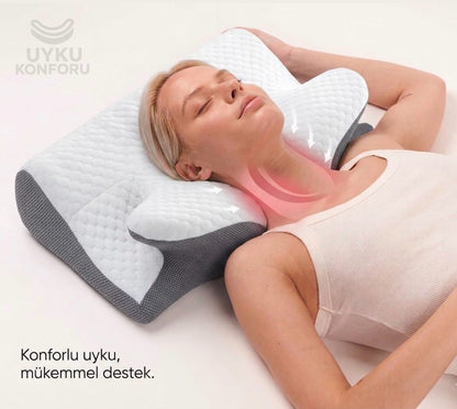 Boyun Destekli Ortopedik Visco Yastık (Anti-Horlama)
