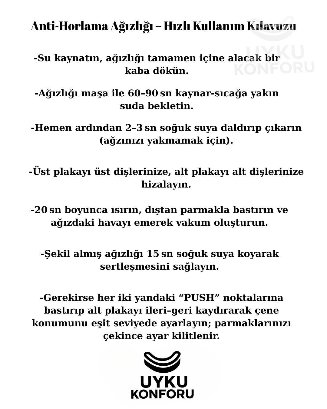 Ayarlanabilir Anti-Horlama Ağızlığı